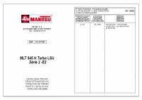 spare parts catalog Manitou Loaders MLT 845 H Turbo LSU Series 2-E2 Parts Catalog PDF