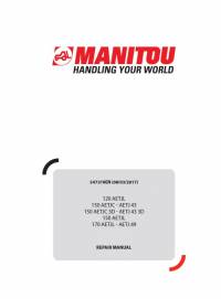 repair manual Manitou 120AETJL, 150AETJC - AETJ 43/AETJ 43 3D, 150AETJL, 170 AETJL - AETJ 49 Repair PDF