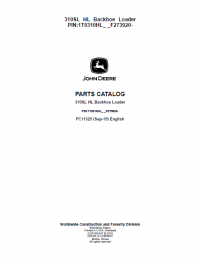 spare parts catalog John Deere 310SL HL Backhoe Loader Parts Catalog PDF PC11325