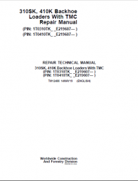 repair manual John Deere 310SK, 410K Backhoe Loader with TMC Repair Manual PDF
