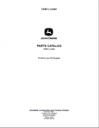 spare parts catalog John Deere 544H Loader Parts Catalog PDF