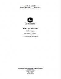 spare parts catalog John Deere 524K-II Loader Parts Catalog PDF