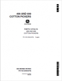 spare parts catalog John Deere 499 and 699 Cotton Pickers Parts Catalog PDF