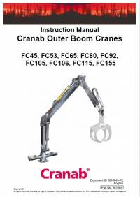 repair manual Cranab Outer Boom Cranes Instruction Manual PDF