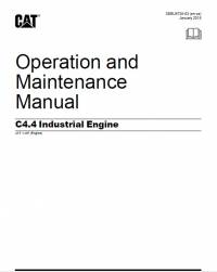 repair manual Caterpillar Industrial Engine C4.4 Operation & Maintenance Manual PDF