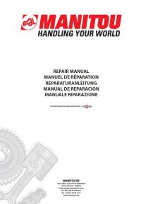 repair manual Manitou Forklifts MR30 Repair Manual PDF
