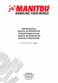repair manual Manitou Forklifts MR208EN Repair Manual PDF