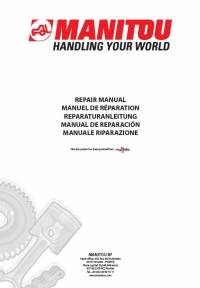 repair manual Manitou Forklifts MR154EN Repair Manual PDF