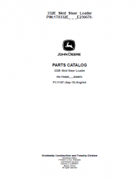 spare parts catalog John Deere 332E Skid Steer Loader Parts Catalog PDF