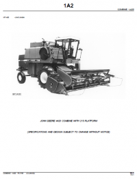 spare parts catalog John Deere 4420 COMBINE WITH 215 PLATFORM Parts Catalog PDF