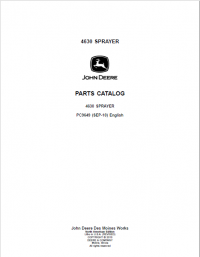 spare parts catalog John Deere 4630 Sprayer Parts Catalog PDF