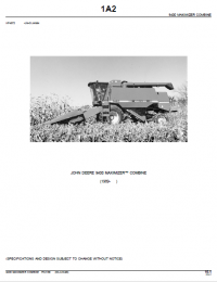 spare parts catalog John Deere 9400 MAXIMIZER COMBINE Tractors Parts Catalog PDF