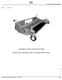 spare parts catalog John Deere 914P BELT PICKUP PLATFORM Parts Catalog PDF