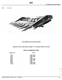 spare parts catalog John Deere 853A ROW-CROP HEAD Parts Catalog PDF