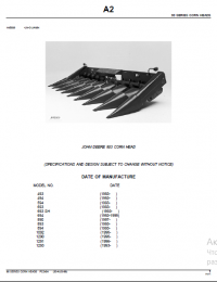 spare parts catalog John Deere 893 CORN HEAD Parts Catalog PDF