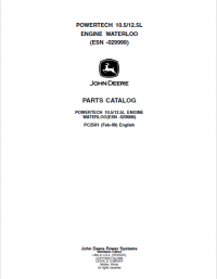 spare parts catalog John Deere POWERTECH 10.5/12.5L Engine Waterloo Parts Catalog PDF