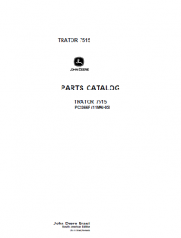 spare parts catalog John Deere Tractor 7515 Parts Catalog English PDF