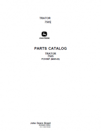 spare parts catalog John Deere Tractor 7505 Parts Catalog English PDF