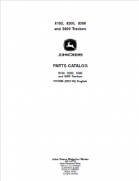 spare parts catalog John Deere Tractors 8100, 8200, 8300, 8400 Parts Catalog PDF