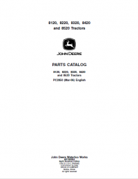 spare parts catalog John Deere Tractors 8120, 8220, 8320, 8420 Parts Catalog PDF