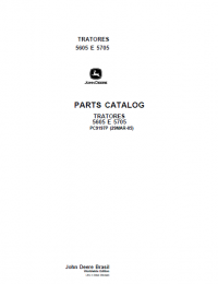 spare parts catalog John Deere TRATORES 5605 E 5705 Parts Catalog PDF