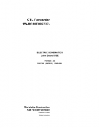 Diagnostic Software John Deere CTL Forwarder 810E F683760 A0 2015 Electric Schematic PDF