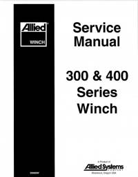 repair manual Tigercat Allied Winch 300 & 400 Series Service Manual PDF