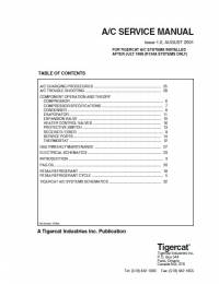 repair manual Tigercat Air Conditioning System Service Manual PDF