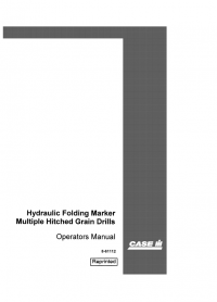 repair manual Case Hydraulic Folding Marke PDF Operators Manual