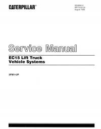 repair manual Cat Lift Truck EC15 Vehicle Systems Service Manual PDF