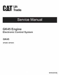 repair manual Cat Lift Trucks GK45 Engine Service Manual PDF