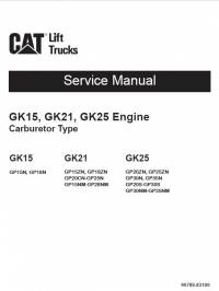 repair manual Cat Lift Trucks GK15, GK21, GK25 Engine Service Manual PDF