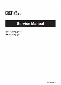 repair manual Cat Lift Trucks EP14-20A(C)NT, EP16-20A(C)N Service Manual PDF