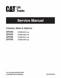 repair manual Cat Lift Trucks EP20K, EP25K, EP30K, EP35K Service Manual PDF