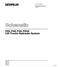 repair manual Cat Lift Trucks F25, F30, F35, FC40 Hydraulic System Schematic Manual PDF