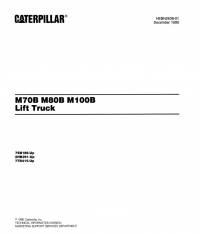 spare parts catalog Cat Lift Trucks M70B, M80B, M100B Parts Manual PDF