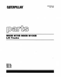 spare parts catalog Cat Lift Trucks M60B, M70B, M80B, M100B Parts Manual PDF