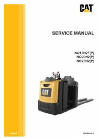 repair manual Cat Lift Trucks NO12N2F(P), NO20N2(P), NO25N2(P) Service Manual PDF