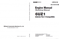 repair manual Hitachi 6UZ1 Interim Tier 4 Compatible Engine and Workshop Manual PDF