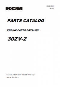 spare parts catalog Kawasaki 30ZV-2 Engine Parts Catalog PDF