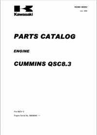 spare parts catalog Kawasaki Cummins QSC8.3 Engine Parts Catalog PDF