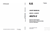 repair manual Kawasaki Wheel Loader 60ZV-2 Set of Shop Manual PDF