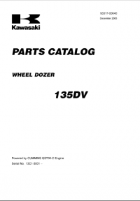 spare parts catalog Kawasaki Wheel Dozer 135DV Parts Catalog PDF