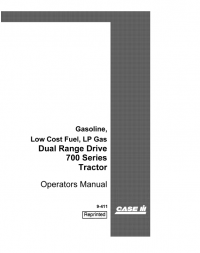 repair manual Case LP Gas 700 Series Tractor PDF Operator’s Manual
