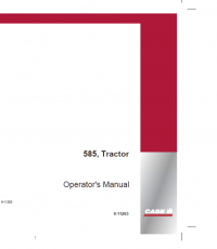 repair manual Case 585 Tractor PDF Operator’s Manual