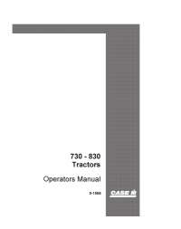 repair manual Case 730-830 Tractors PDF Operators manual