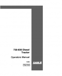 repair manual Case 730 and 830 Diesel Tractors Set of Operator’s Manuals PDF