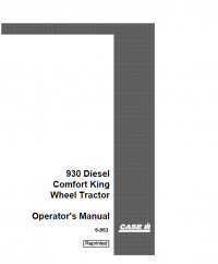 repair manual Case 930 Diesel Comfort King Wheel Tractor PDF Manuals