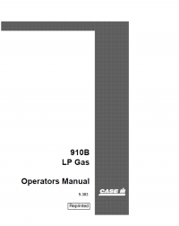 repair manual Case 910B LP Gas tractor PDF Operator’s Manual