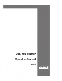 repair manual Case 395, 495 Tractors PDF Operator’s Manual